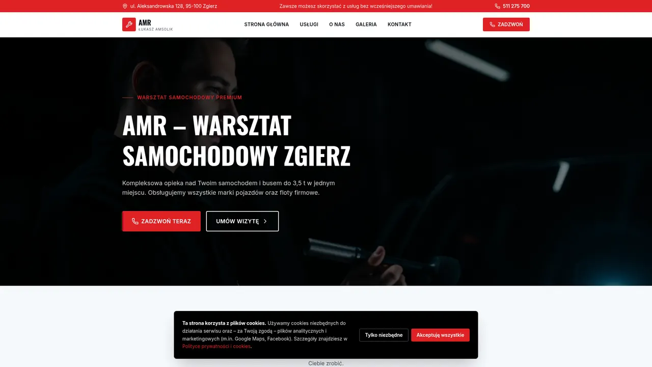 Strona AMR — Mechanika Zgierz