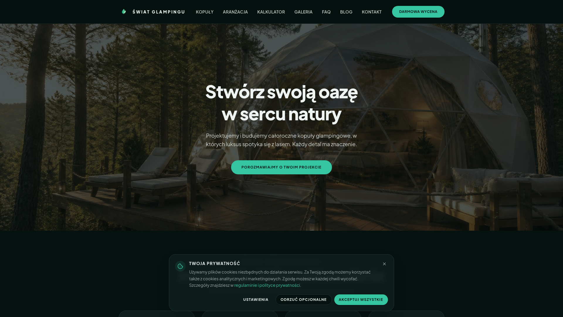 Strona Świat Glampingu